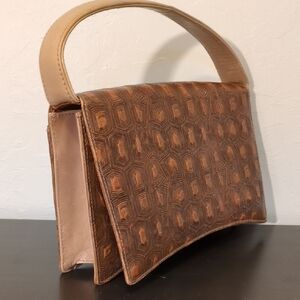 IngeChristopher Leather Shoulder Bag Natural Boho Western Luxury